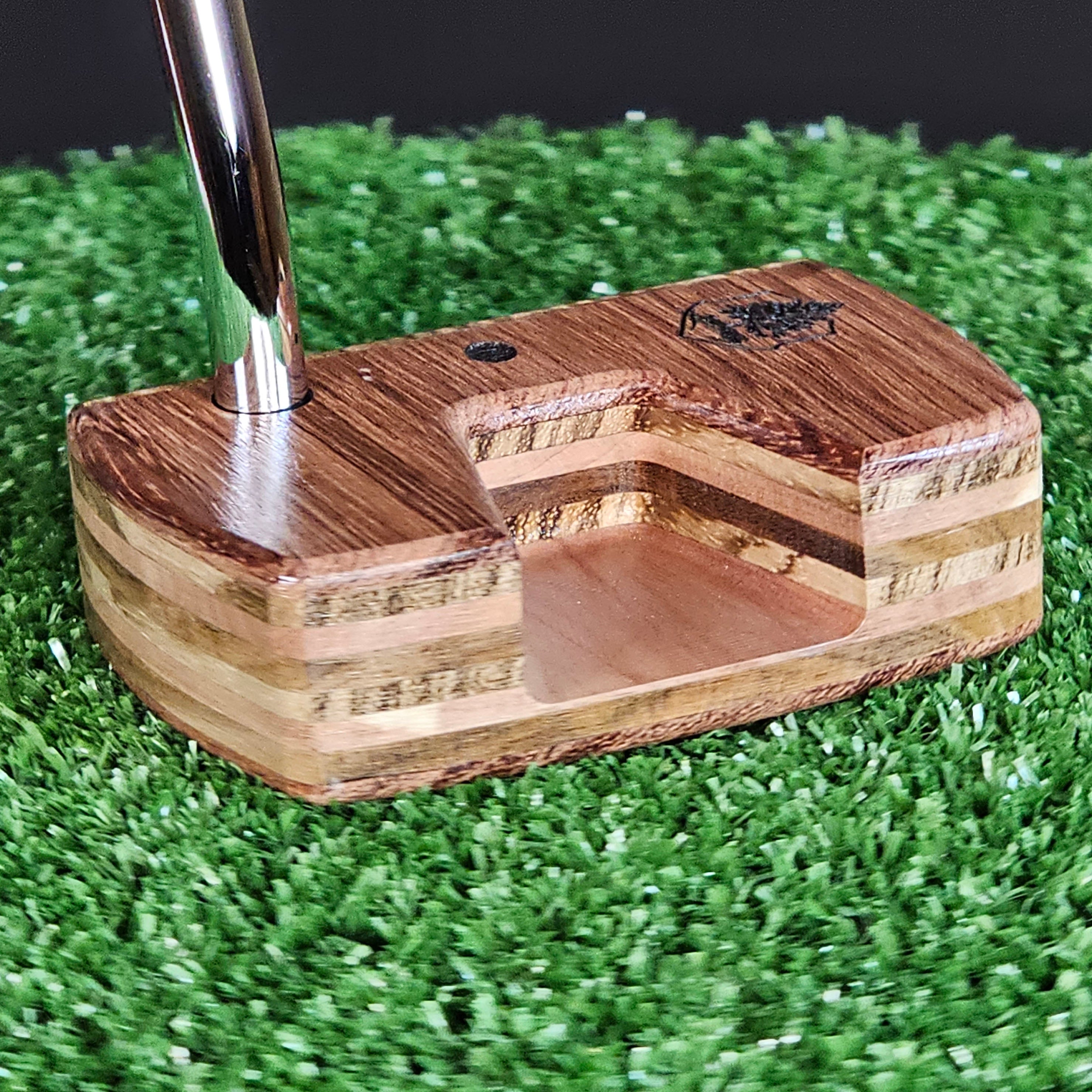 Bubinga and Zebrawood exotic Woodrich Regal wood putter