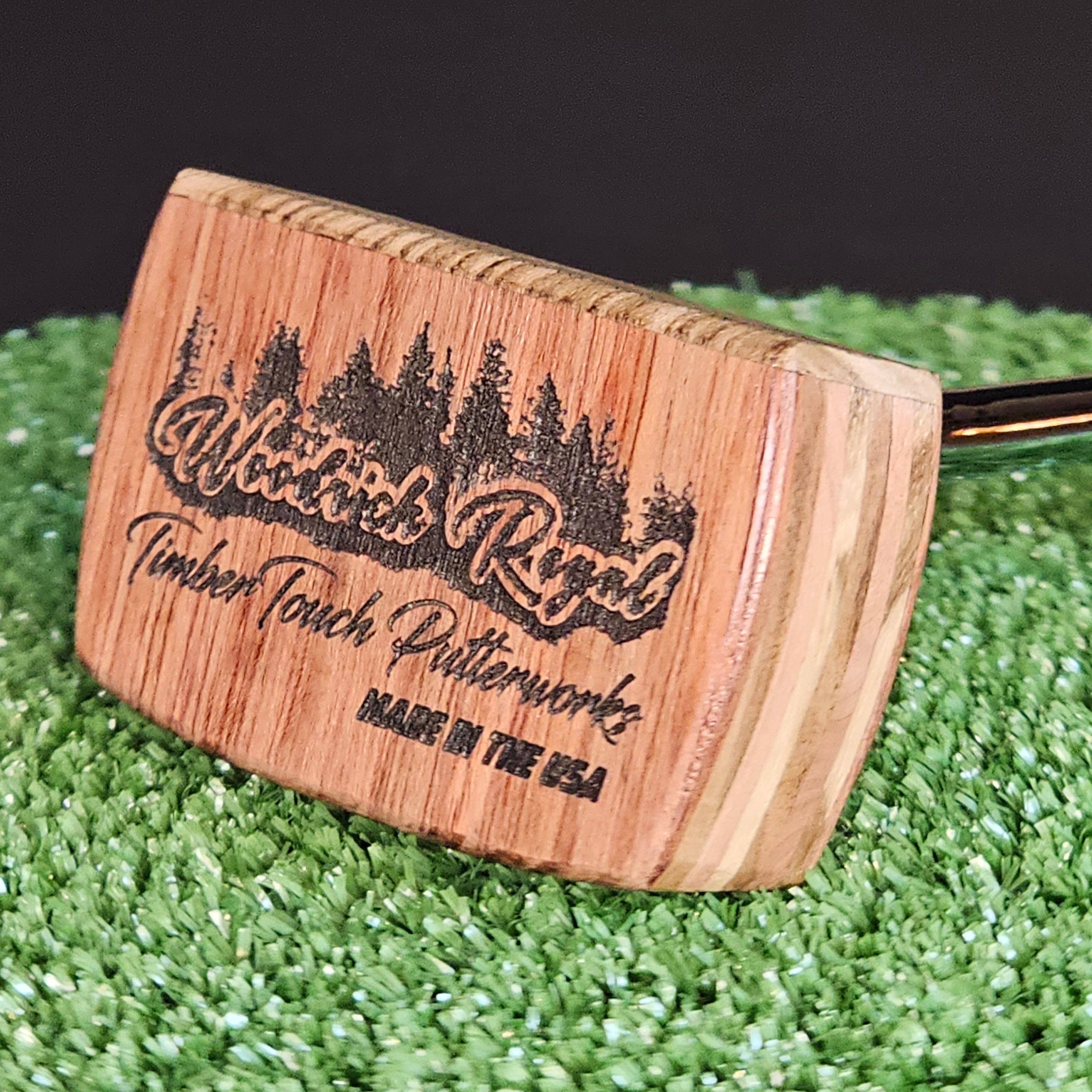 Bubinga and Zebrawood Woodrich Regal putter