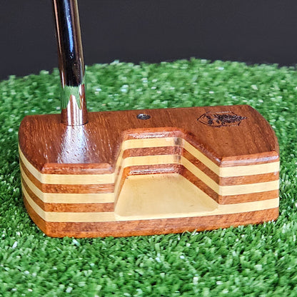 Padauk and Yellowheart exotic wood Woodrich Regal putter