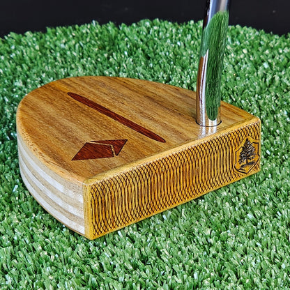 Ethereum Canarywood and inlay Padauk Woodford Putter