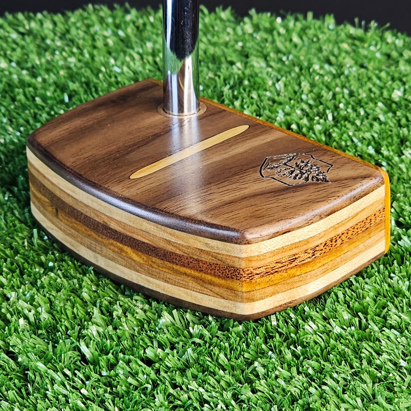 Rosewood Canarywood and various exotic woods with inlay Woodwin putter