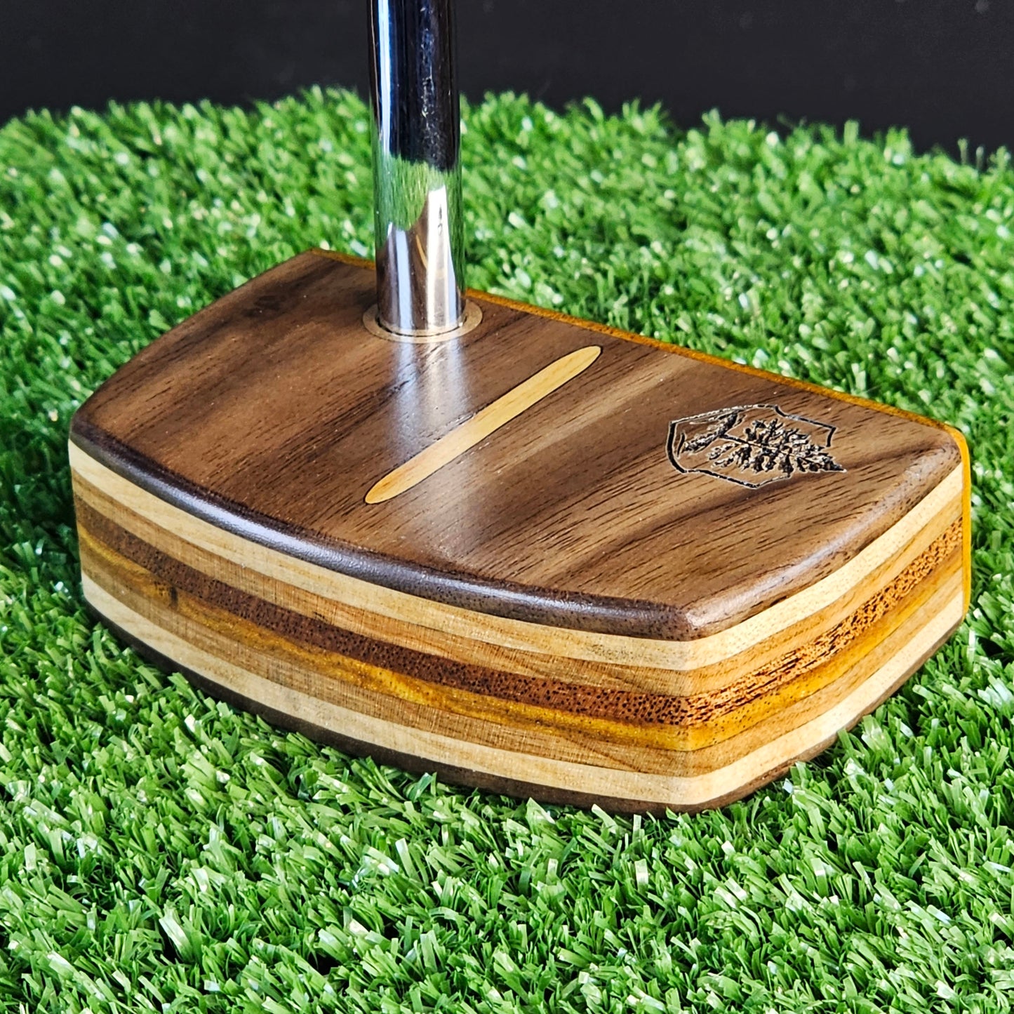 Rosewood Canarywood and various exotic woods with inlay Woodwin putter