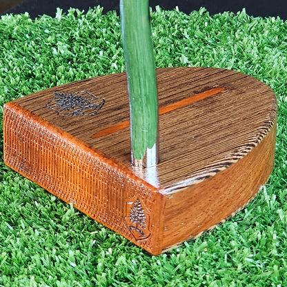 Padauk and Wenge Woodford putter with Padauk body