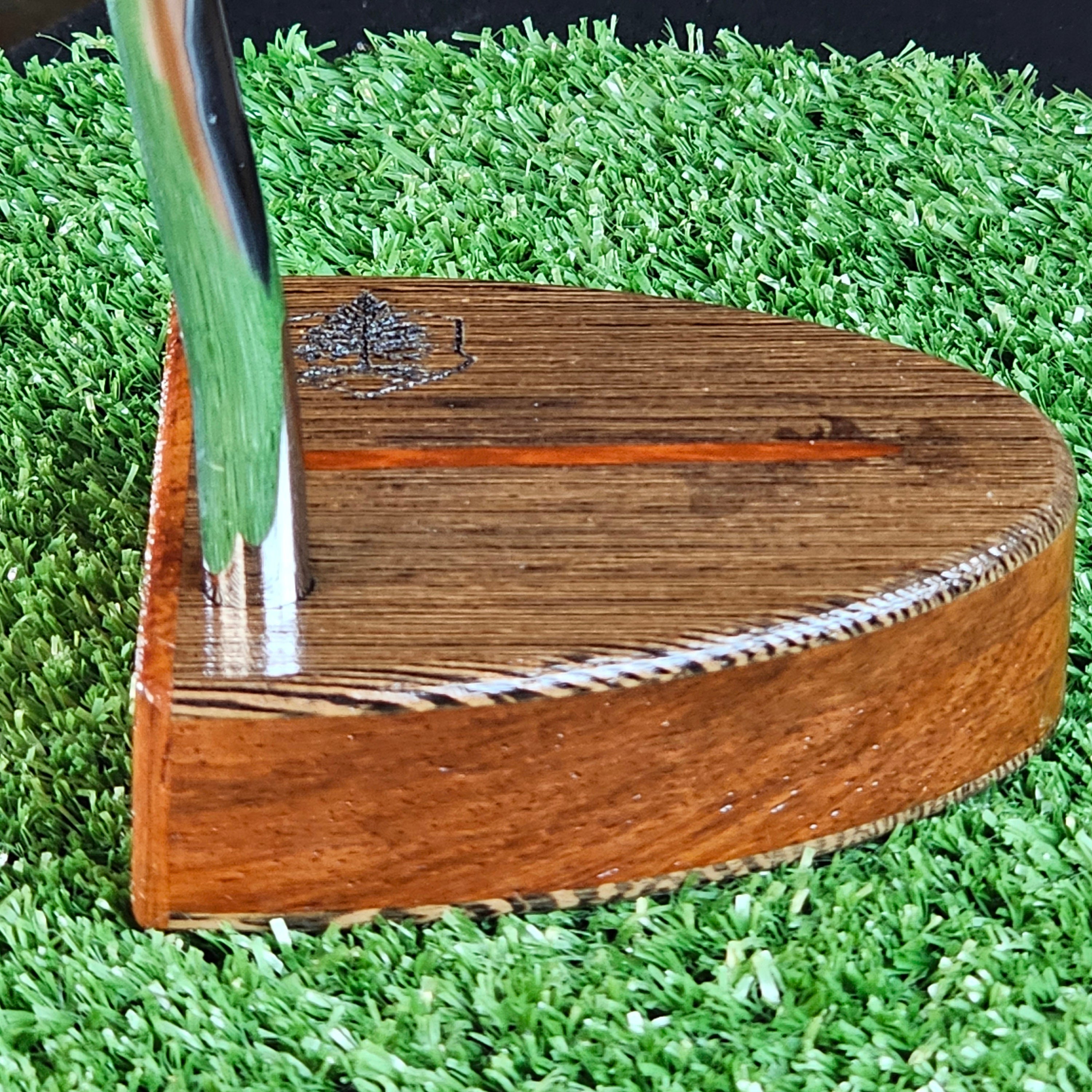 Padauk and Wenge Woodford putter with Padauk body