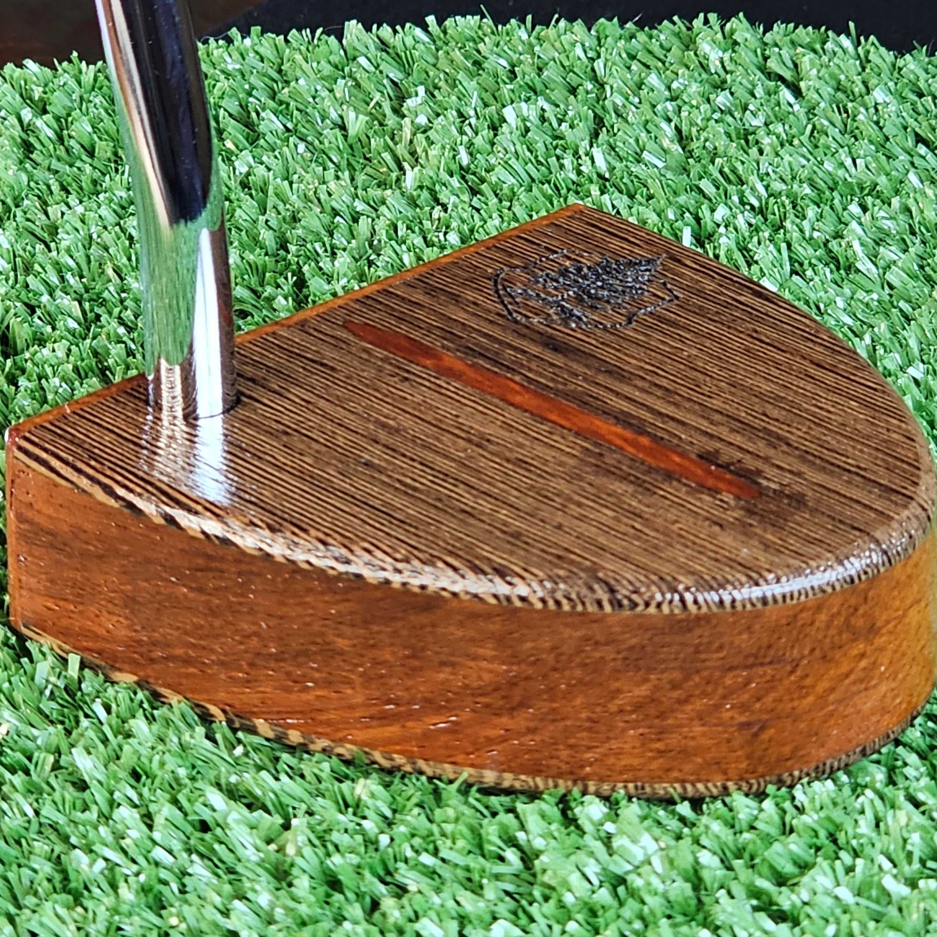 Padauk and Wenge Woodford putter with Padauk body