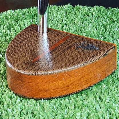 Padauk and Wenge Woodford putter with Padauk body