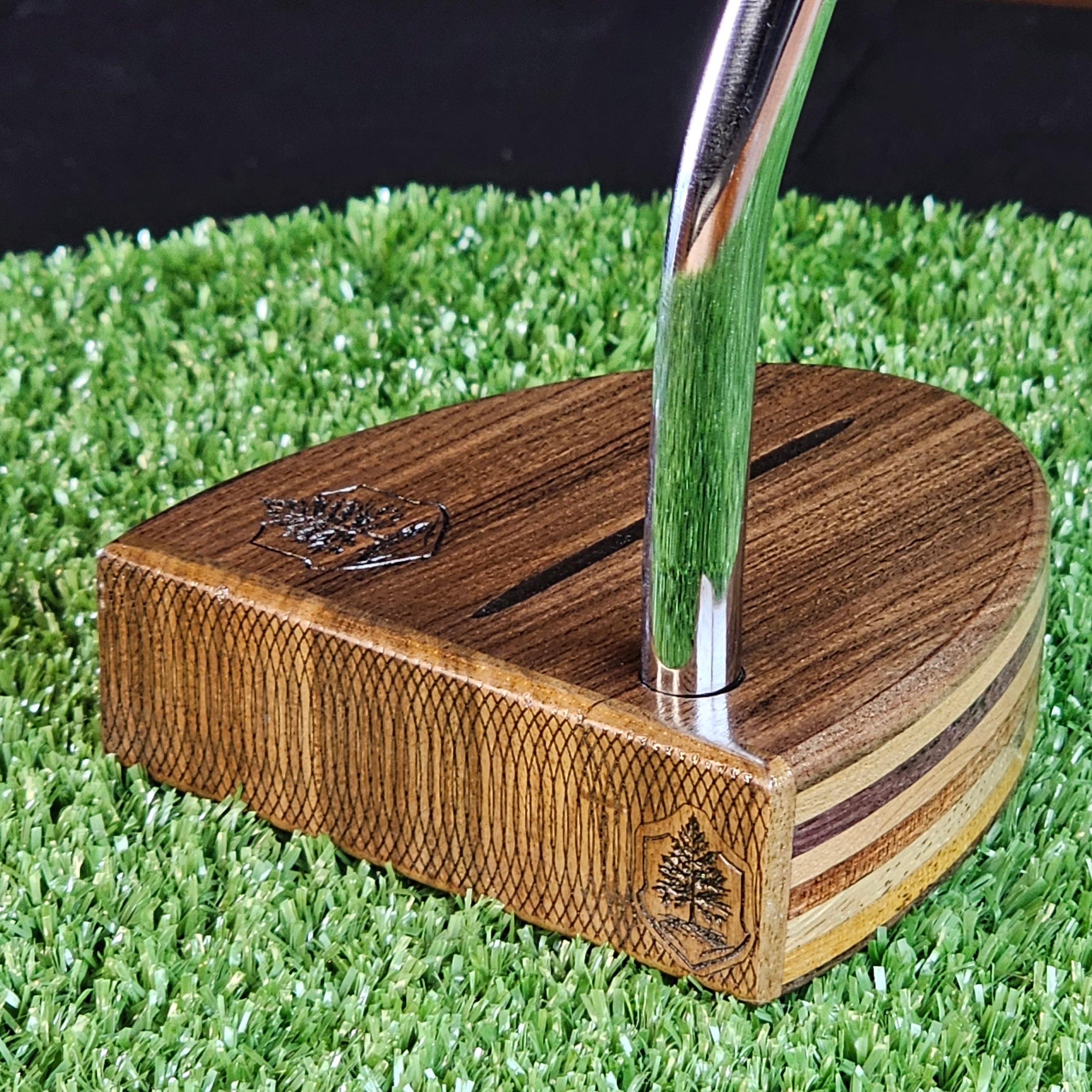 Bolivian Rosewood and many exotic wood layer body Woodford style putter