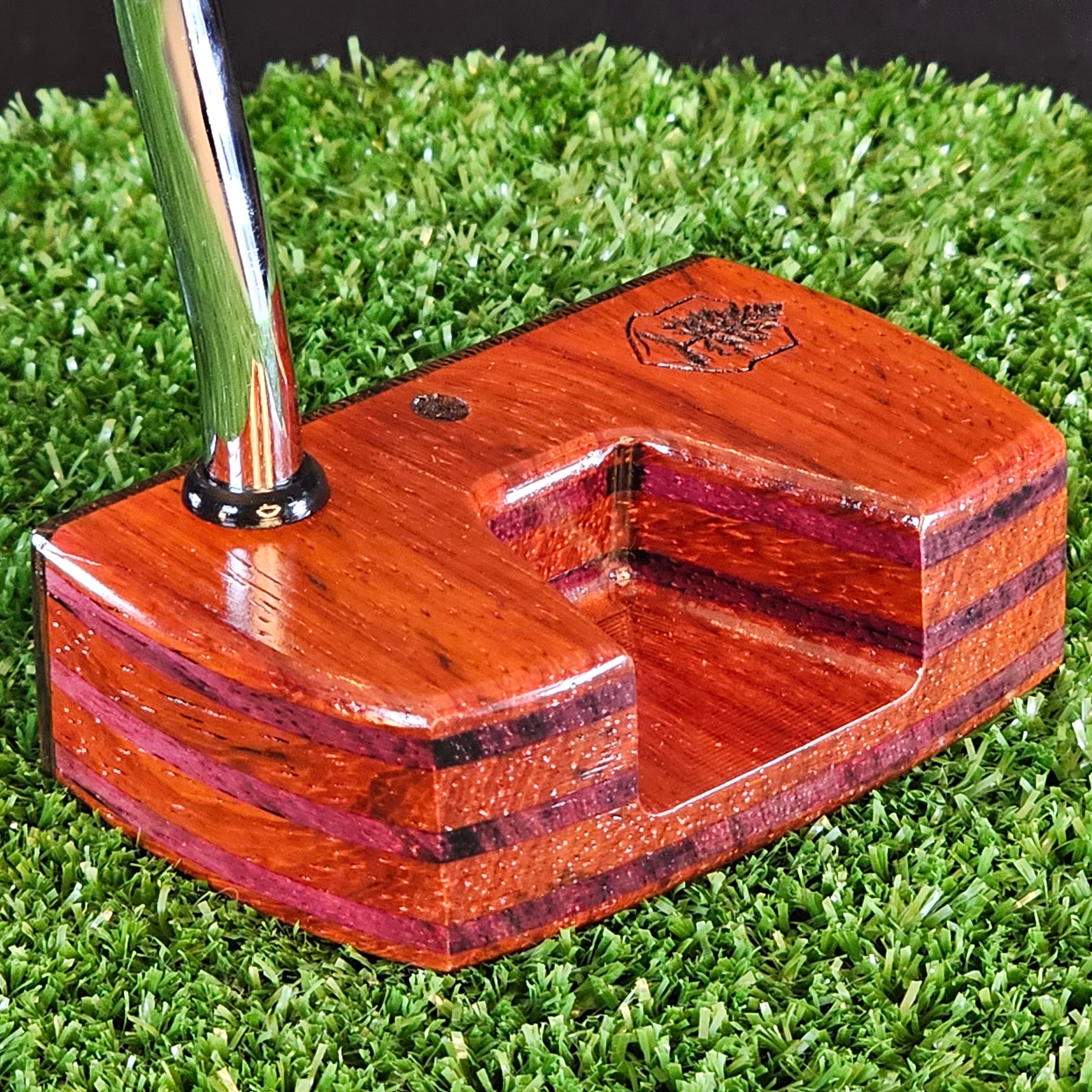 Padauk with Rosewood face and Purpleheart wood plied body