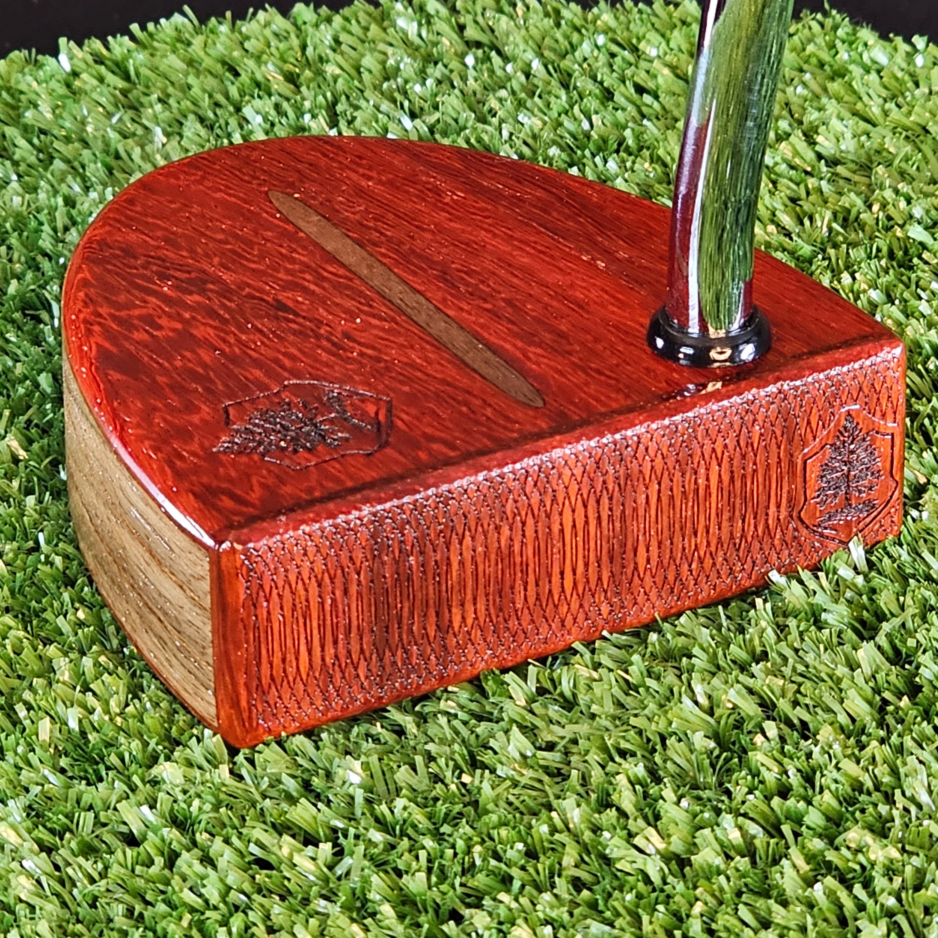 Padauk exotic wood and walnut Woodford putter