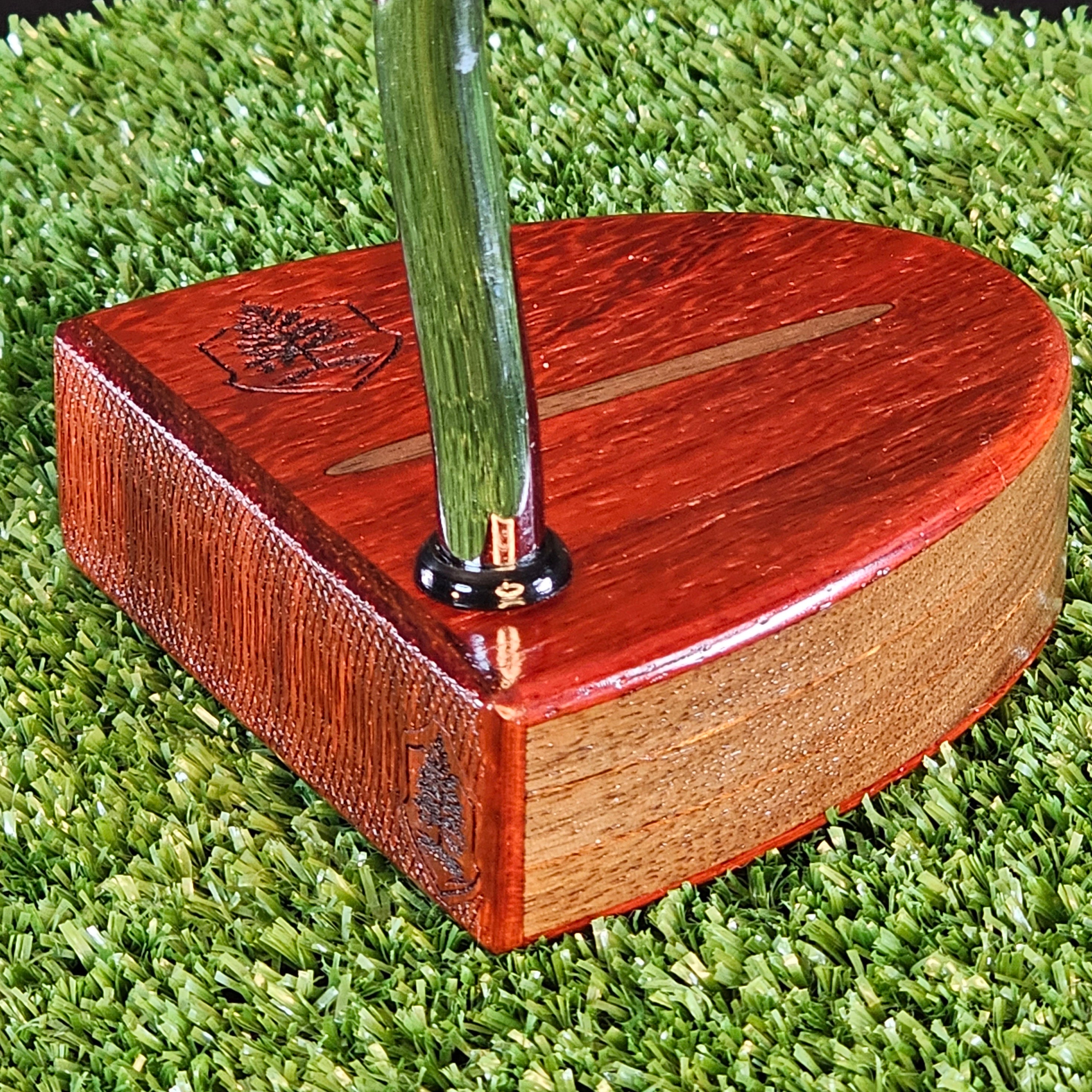 Padauk exotic wood and walnut Woodford putter