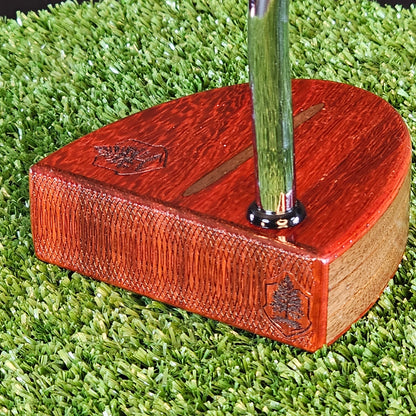 Padauk exotic wood and walnut Woodford putter