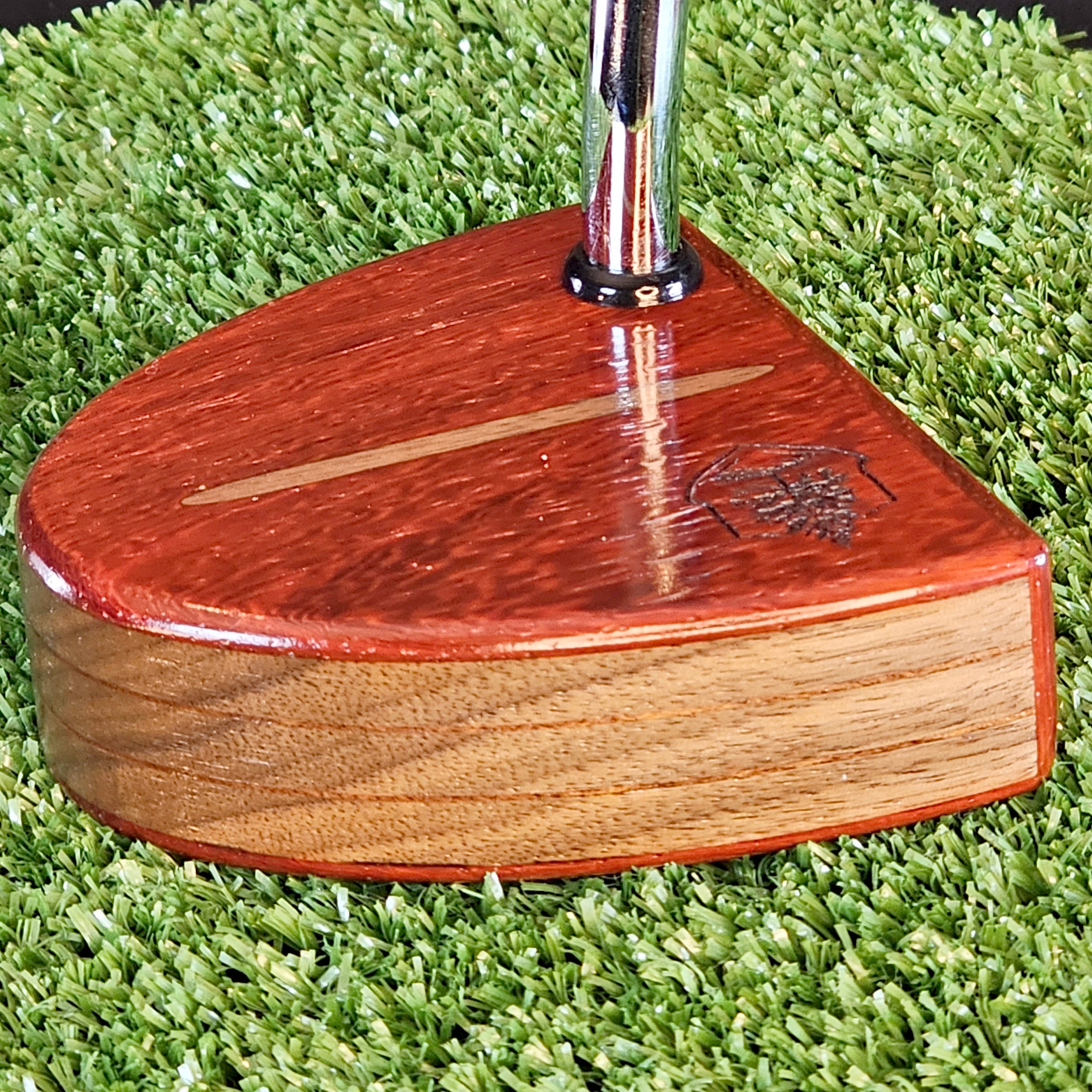 Padauk exotic wood and walnut Woodford putter