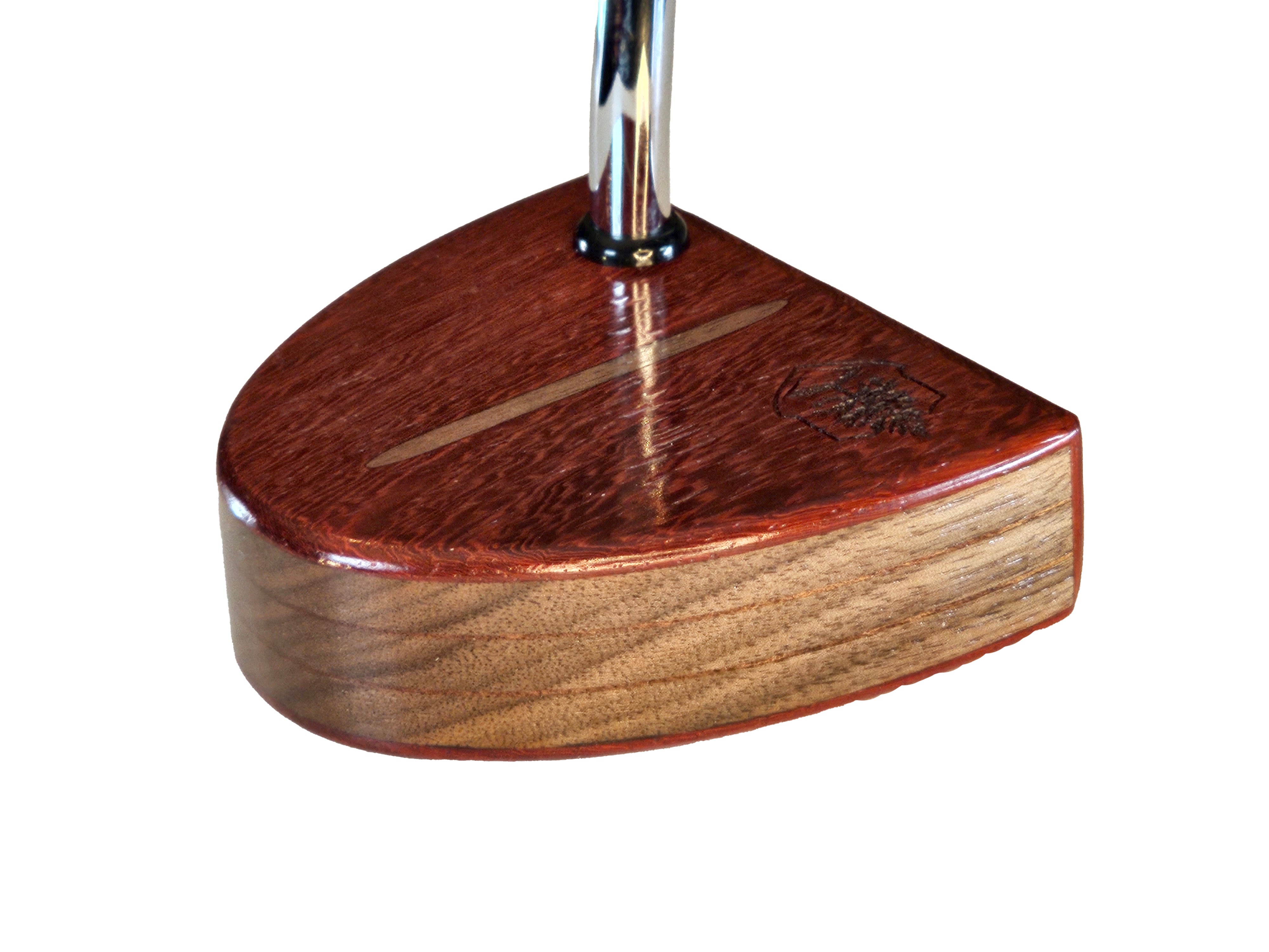 Padauk exotic wood and walnut Woodford putter