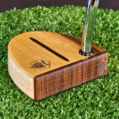 Black Limba exotic wood Rosewood and Oak putter