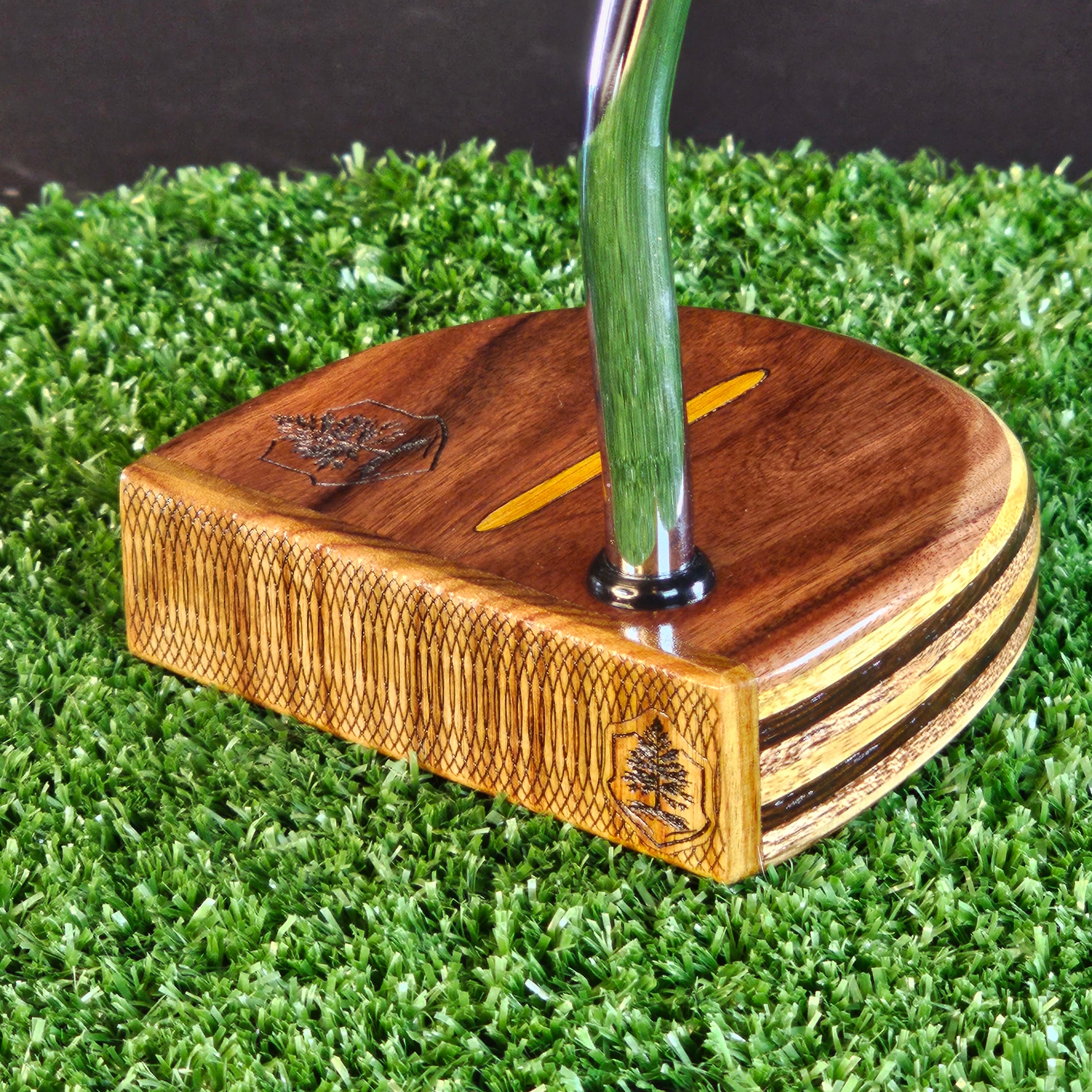 Fatty Style Canarywood and various exotic woods Woodford putter