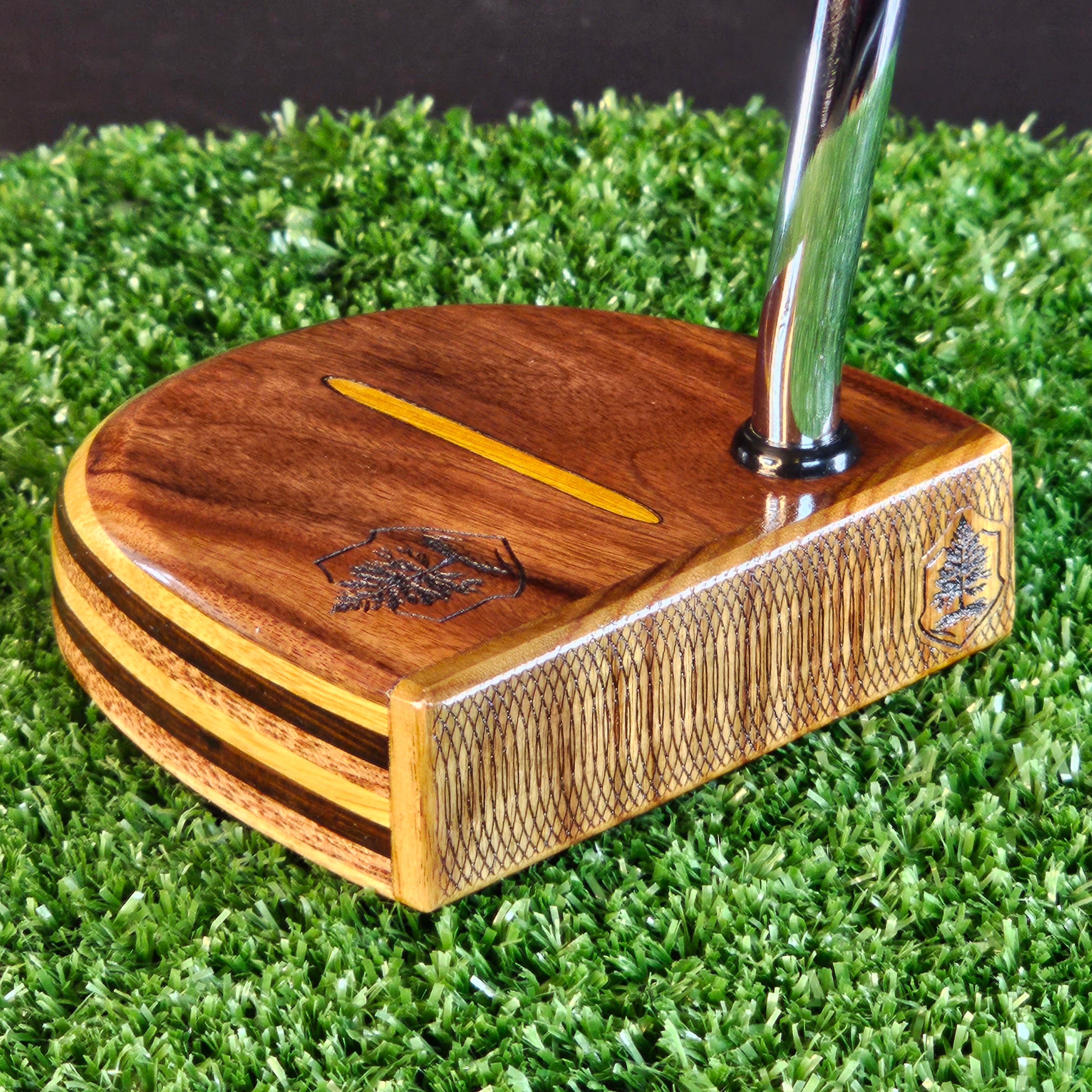 Fatty Style Canarywood and various exotic woods Woodford putter