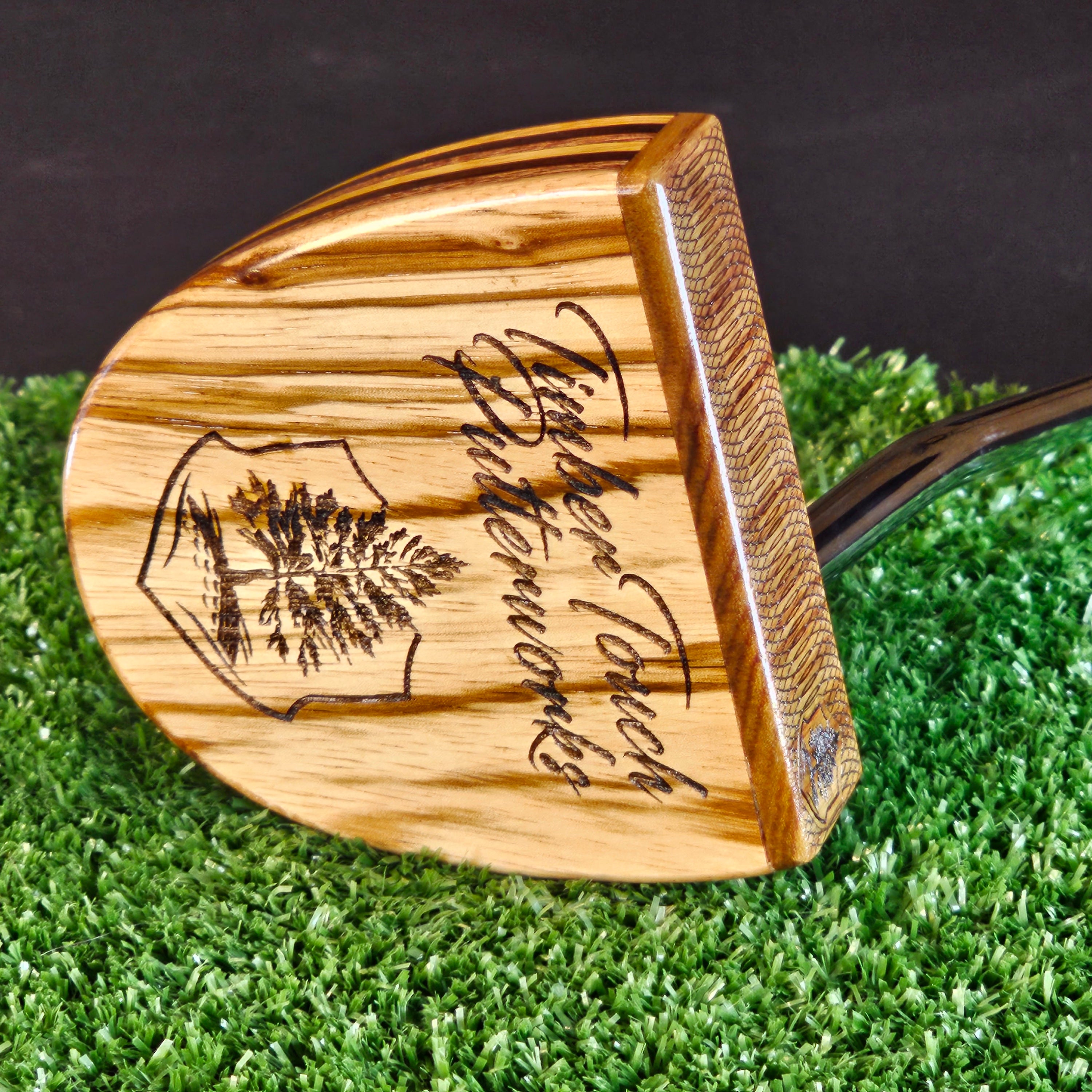 Fatty Style Canarywood and various exotic woods Woodford putter