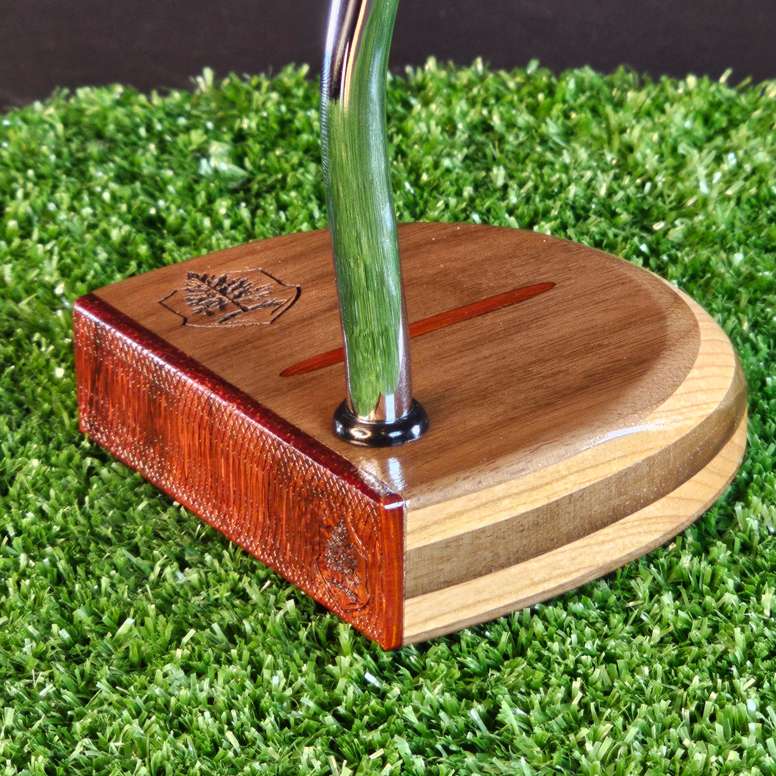 Fatty Style Padauk Walnut and Oak Woodford putter