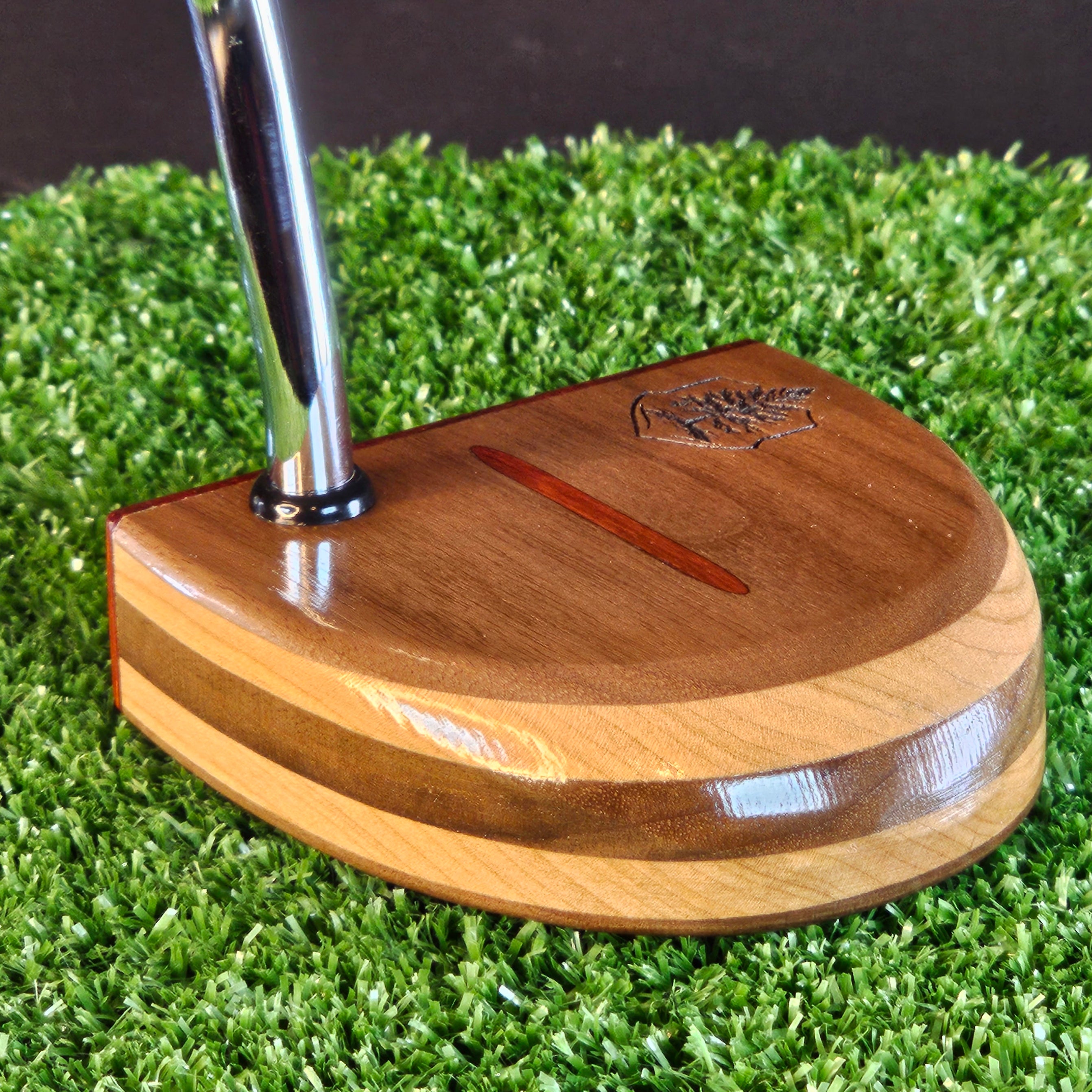 Fatty Style Padauk Walnut and Oak Woodford putter