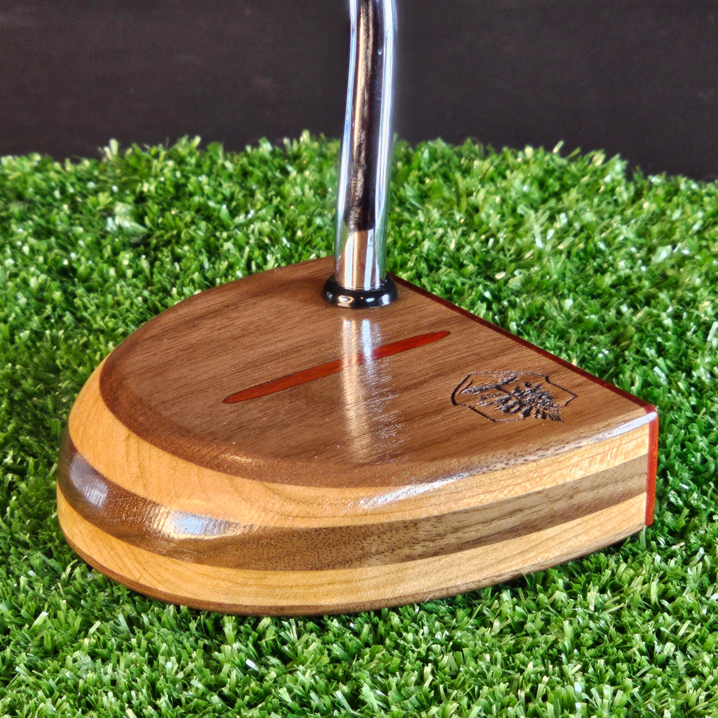 Fatty Style Padauk Walnut and Oak Woodford putter