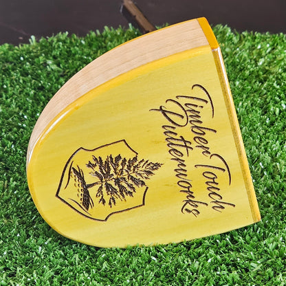 Fatty Style Yellowheart exotic wood and Maple putter