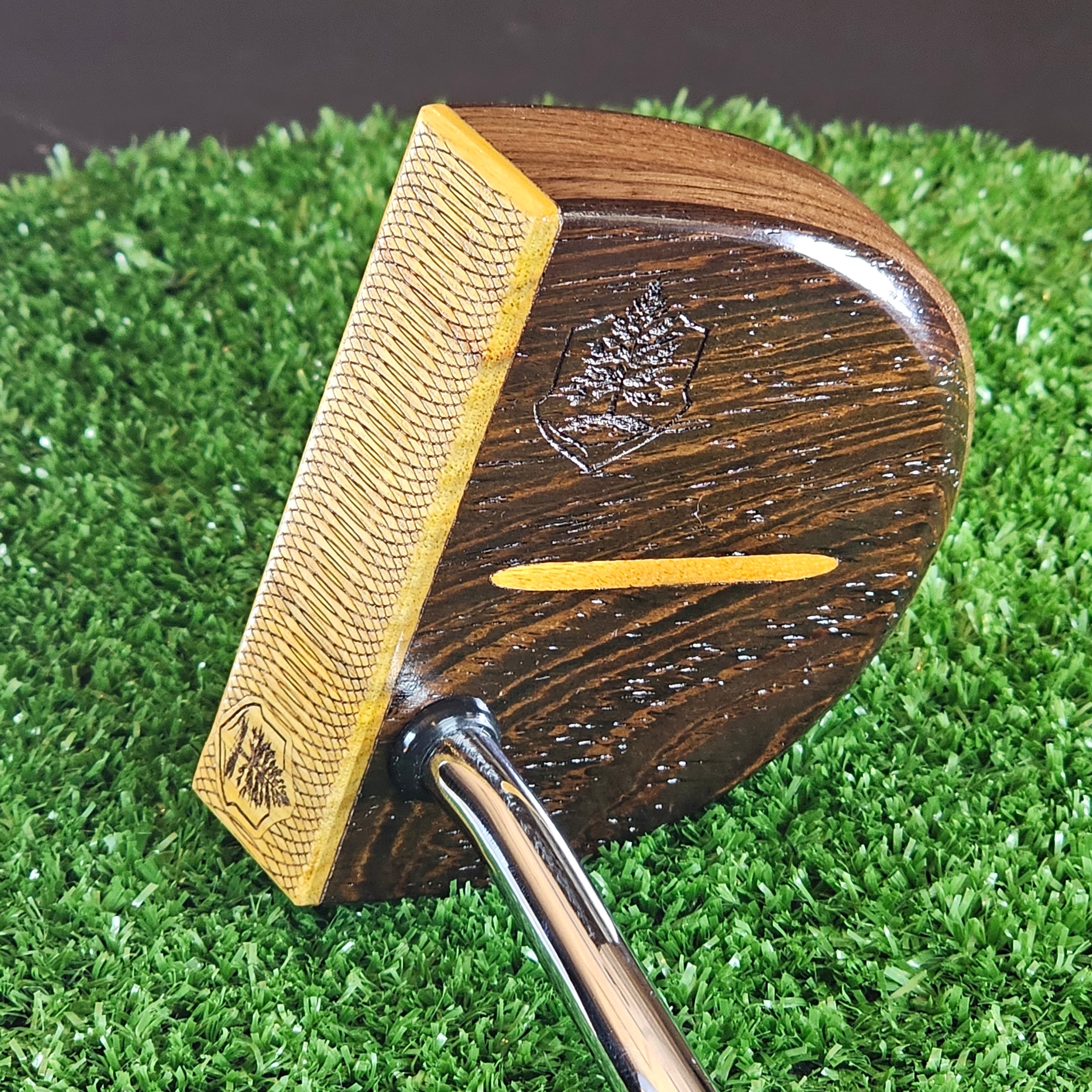 Fatty Style Canarywood Wenge wood and walnut putter