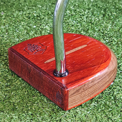 Fatty Style Padauk exotic wood and Walnut putter