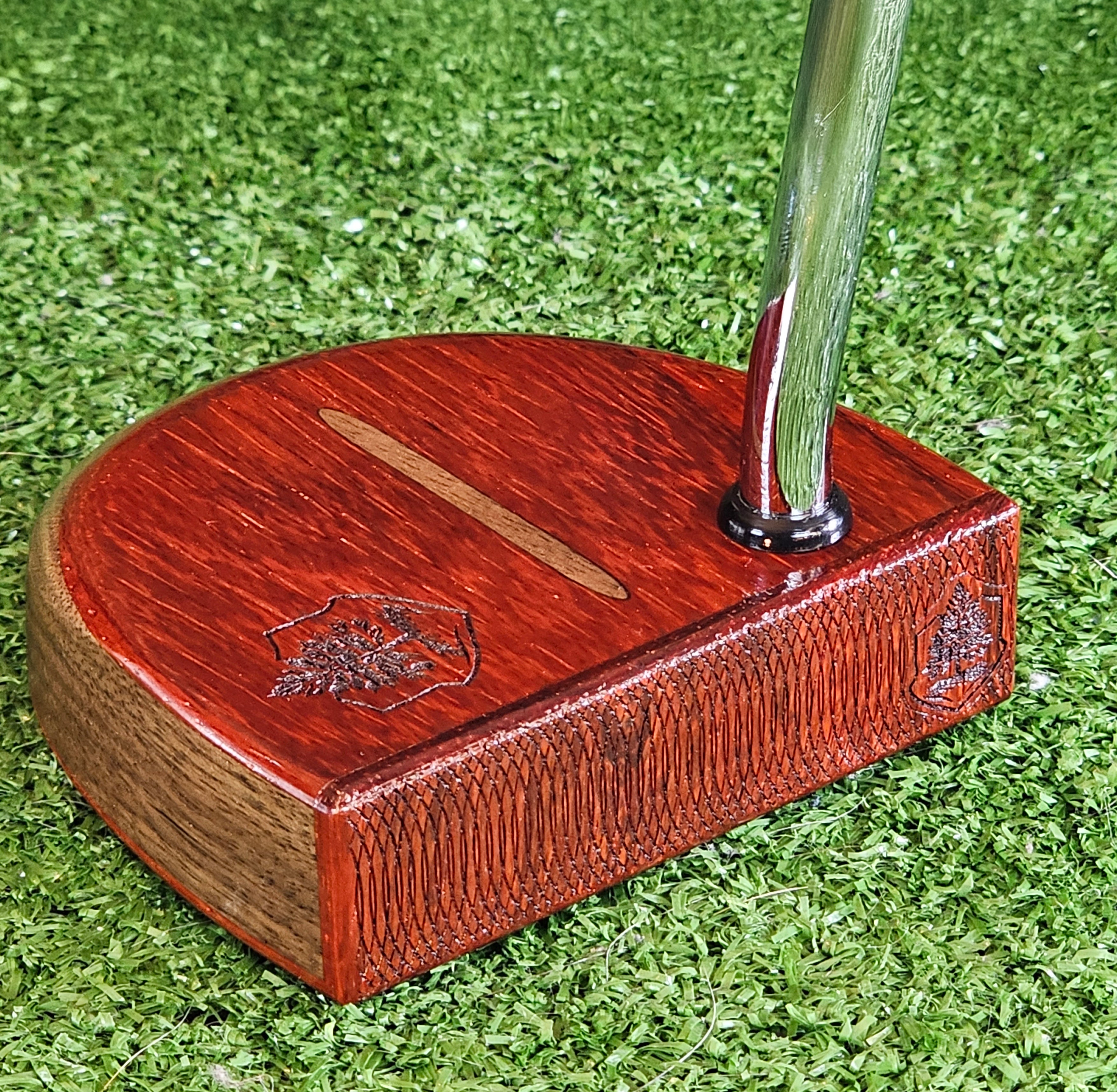 Fatty Style Padauk exotic wood and Walnut putter