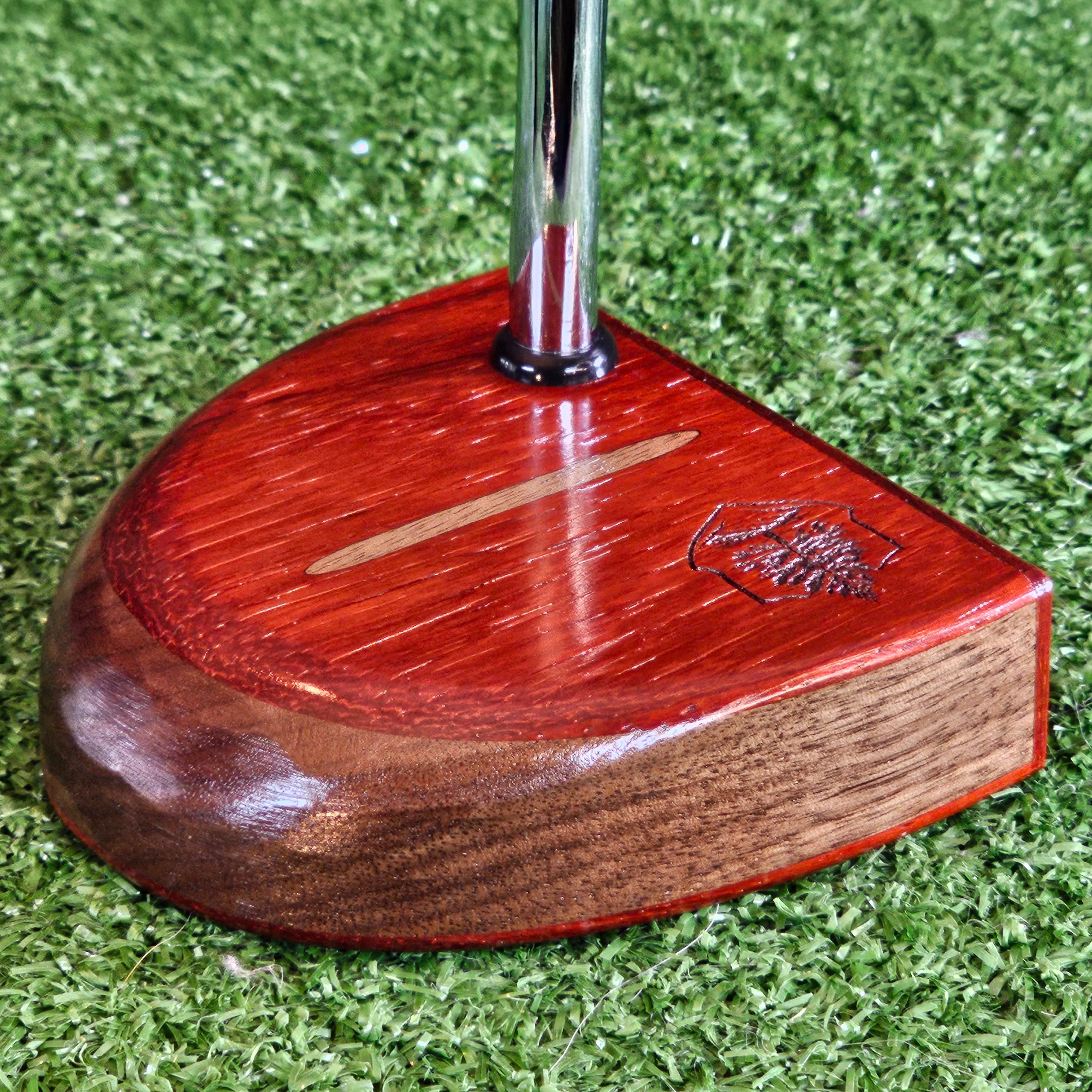 Fatty Style Padauk exotic wood and Walnut putter