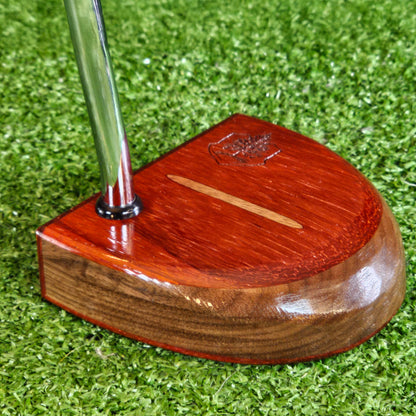 Fatty Style Padauk exotic wood and Walnut putter