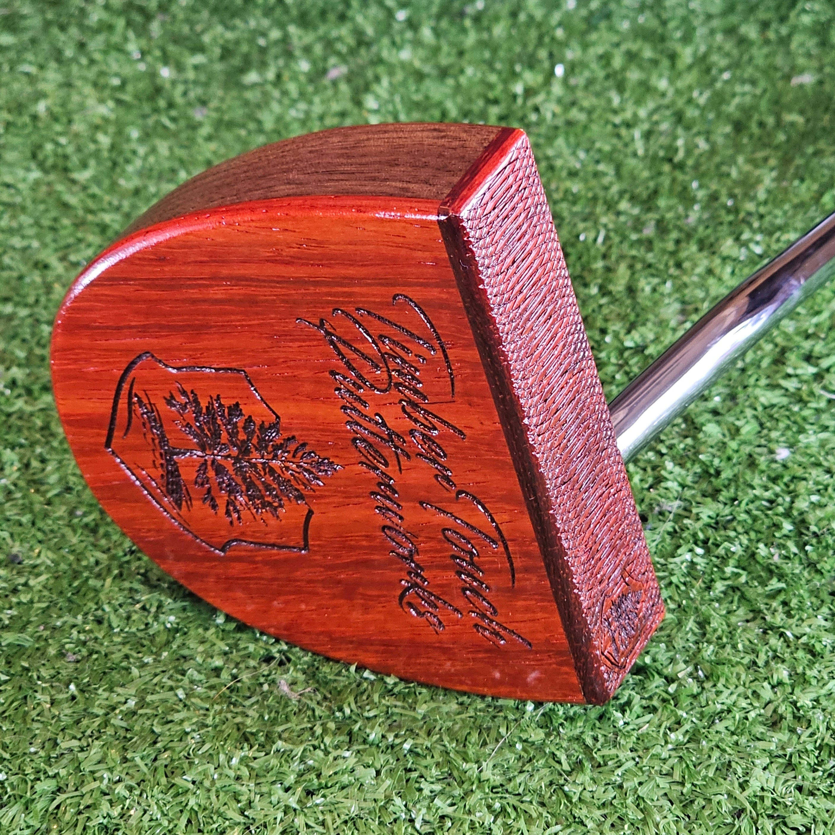 Fatty Style Padauk exotic wood and Walnut putter