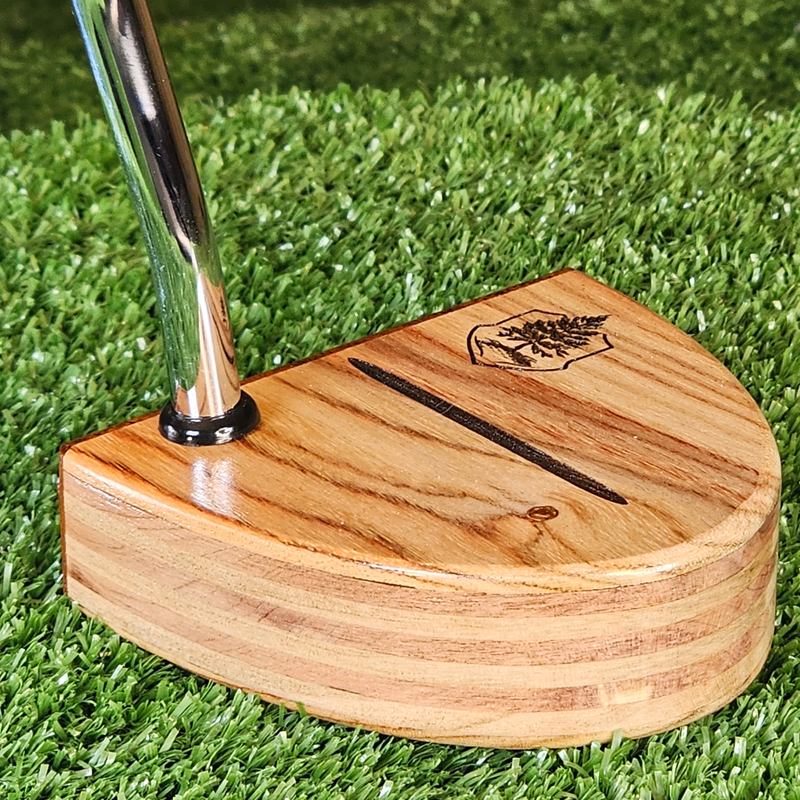 Canarywood with Padauk faceplate exotic wood putter