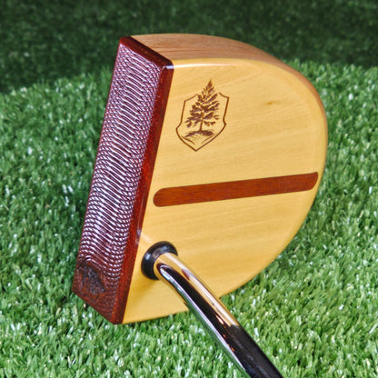 Fatty Style Yellowheart and Walnut with inlay exotic Padauk wood putter