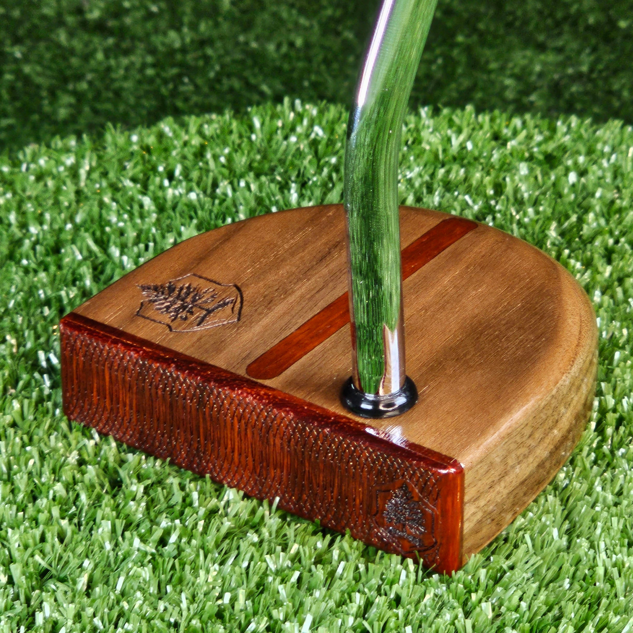 Fatty Style Walnut with inlay exotic Padauk wood putter