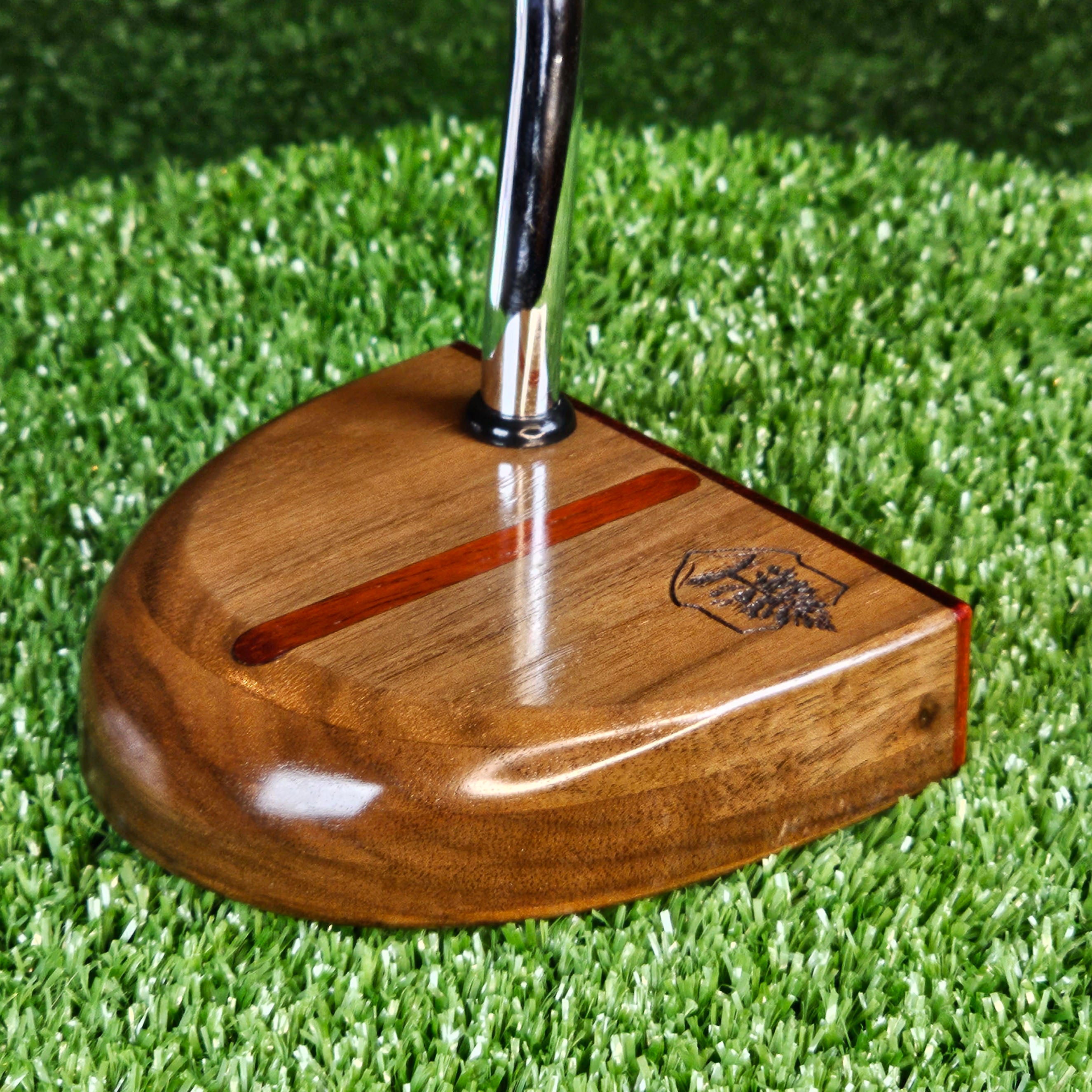 Fatty Style Walnut with inlay exotic Padauk wood putter
