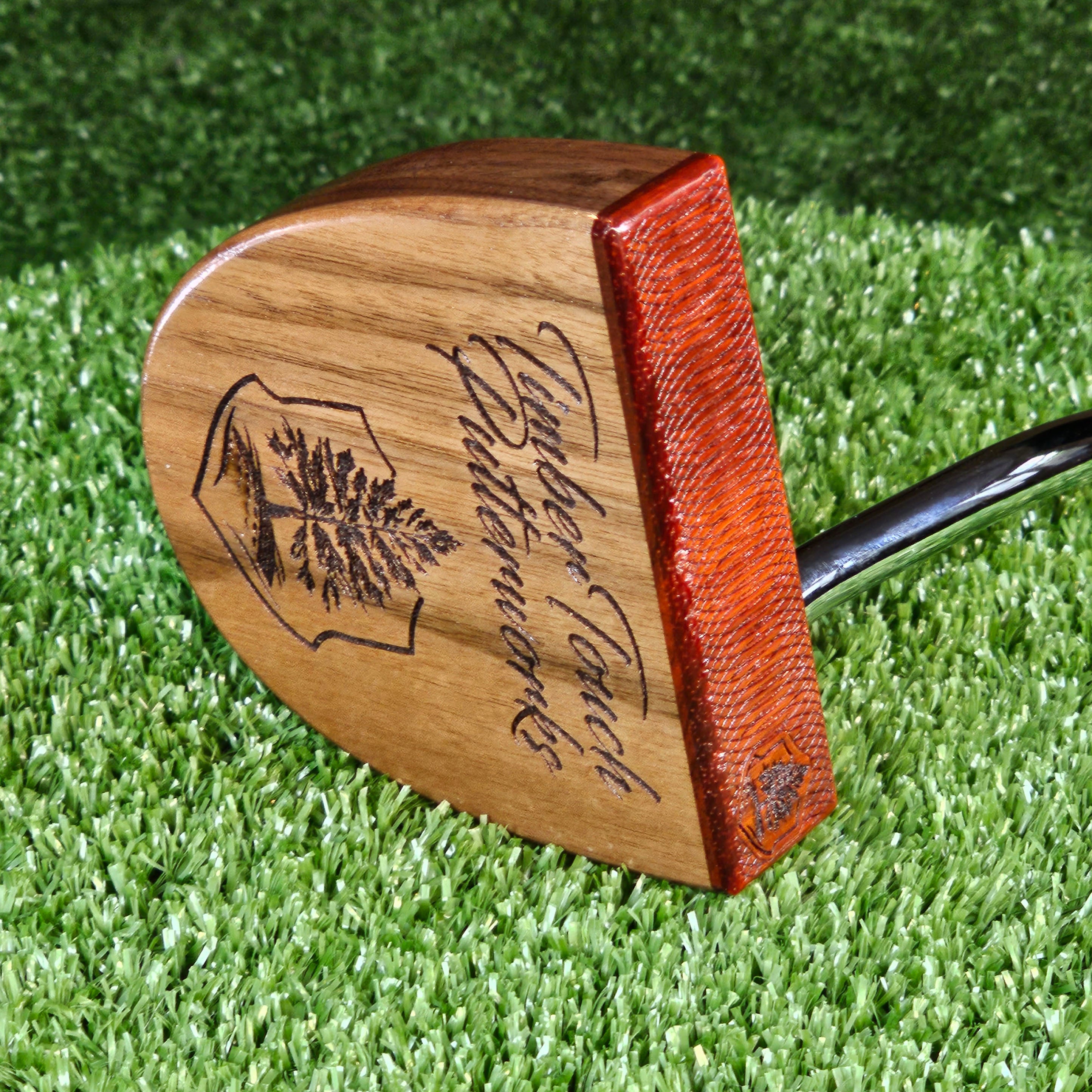 Fatty Style Walnut with inlay exotic Padauk wood putter