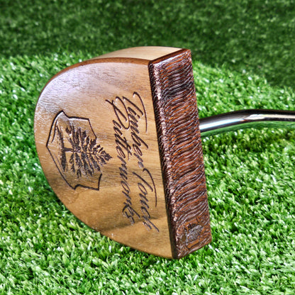 Fatty Style Wenge exotic wood center shaft putter with Curly Maple body