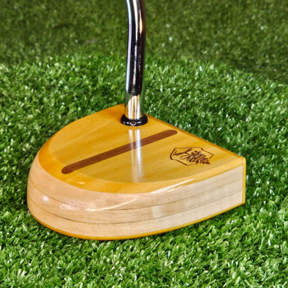 Fatty Style Exotic Yellowheart wood putter with Oak body