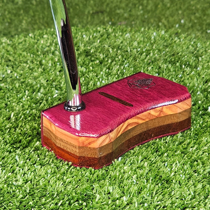 Exotic wood putter Purpleheart Bladewood II putter