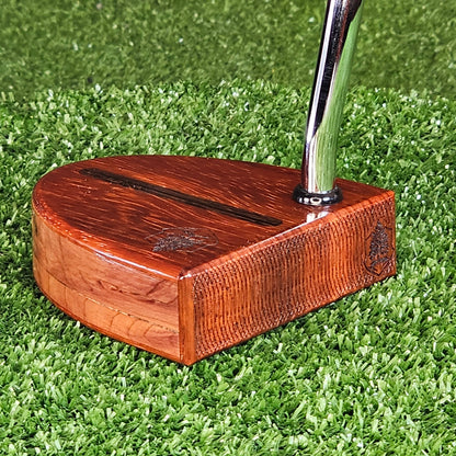 Padauk exotic wood putter with Red Cedar body Woodford golf putter