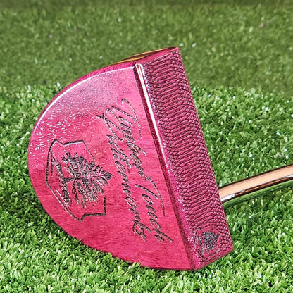 Purpleheart and various exotic wood putter woodford style golf putter