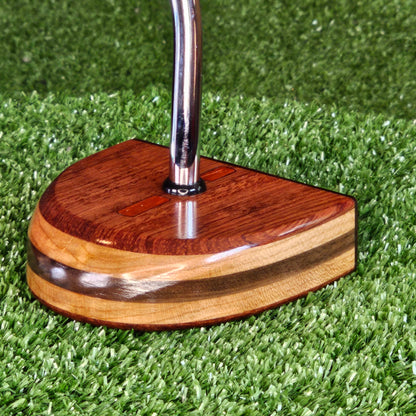 Rosewood and Exotic Wenge wood center shaft putter FATTY style