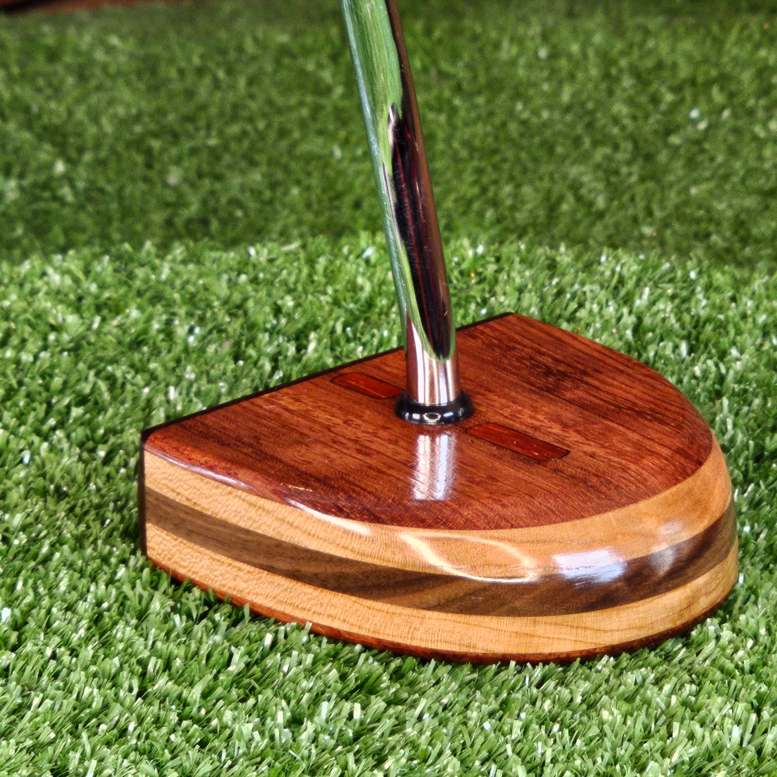 Rosewood and Exotic Wenge wood center shaft putter FATTY style