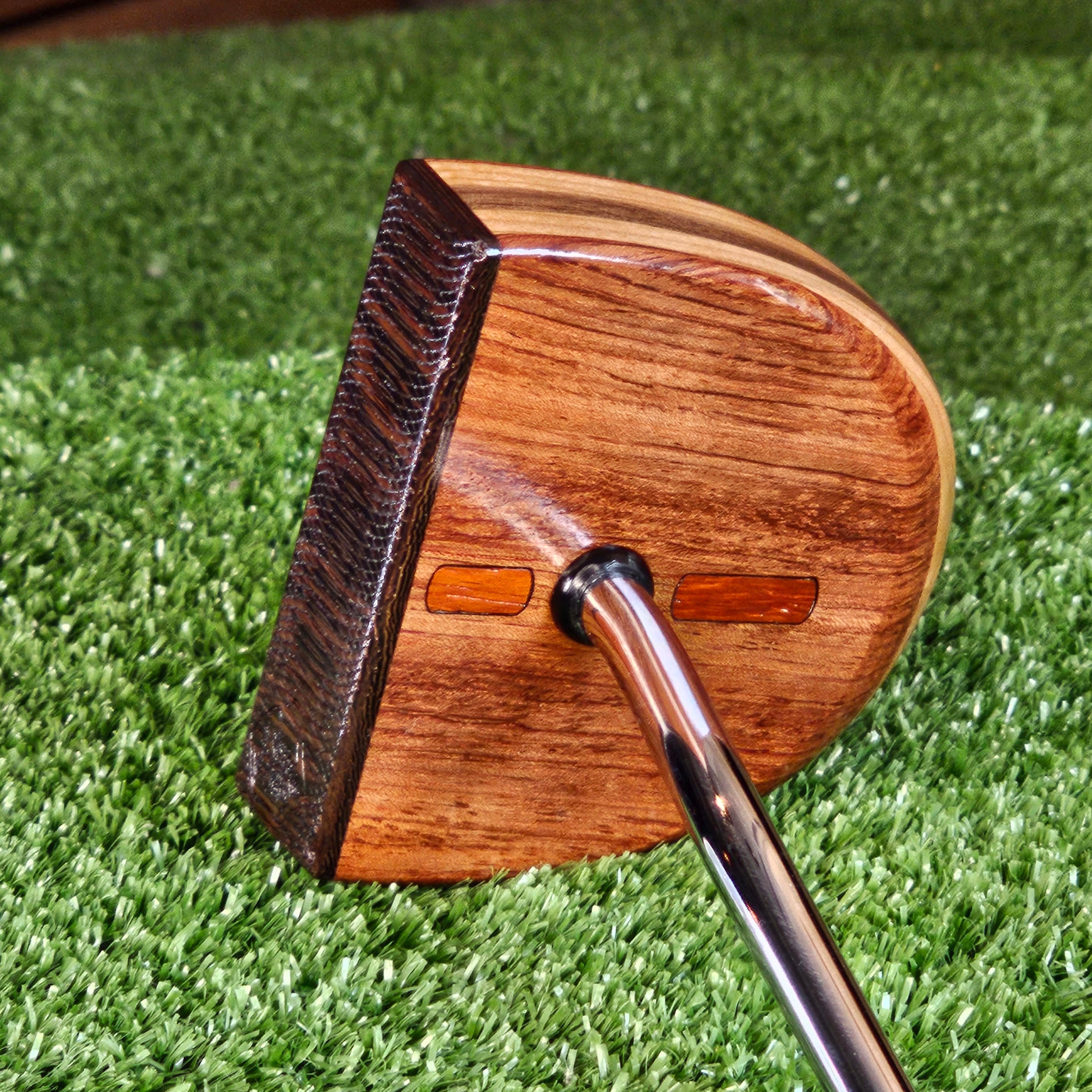 Rosewood and Exotic Wenge wood center shaft putter FATTY style