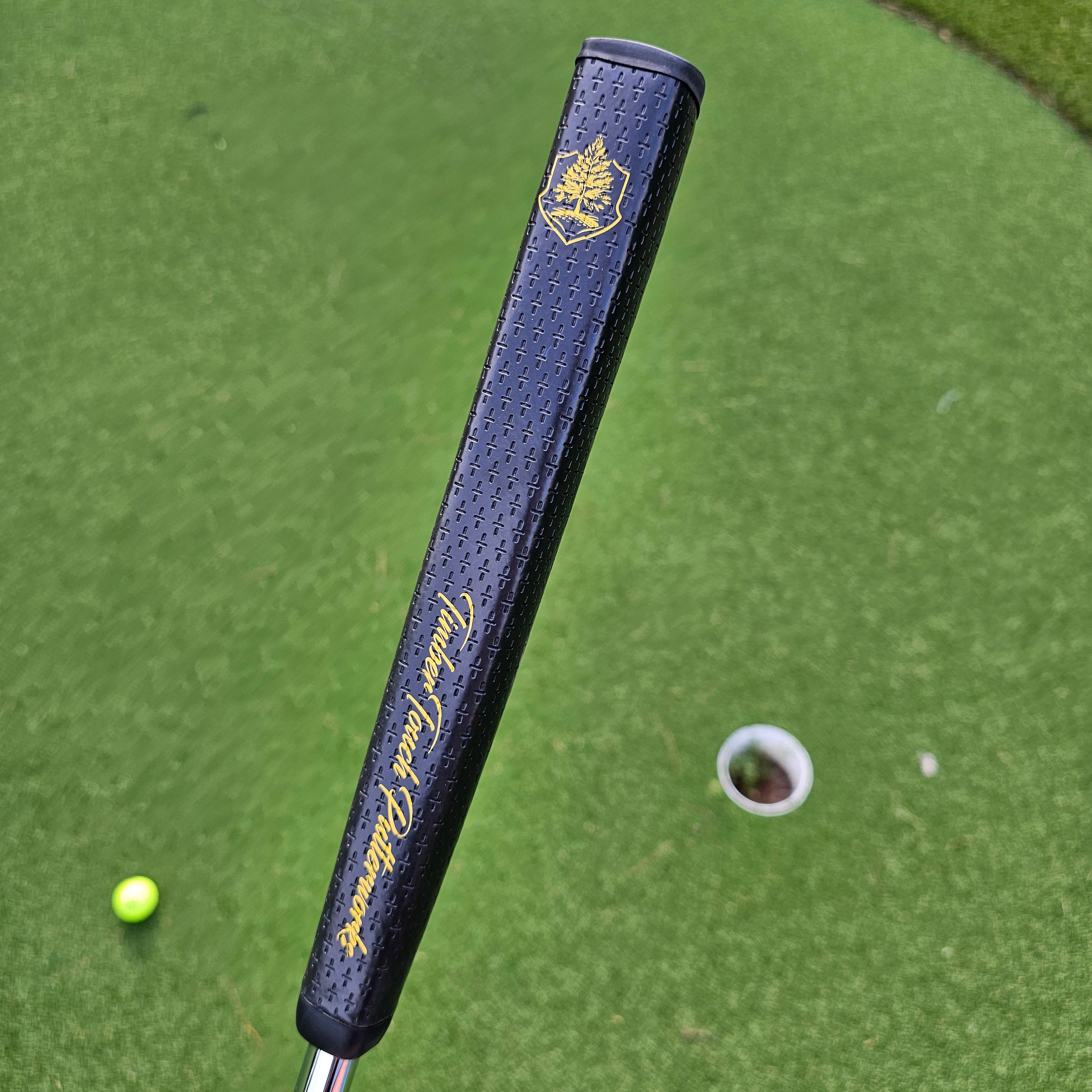 Wenge exotic wood putter with Padauk and White Limba inlay