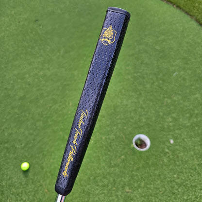 Wenge exotic wood putter with Padauk and White Limba inlay
