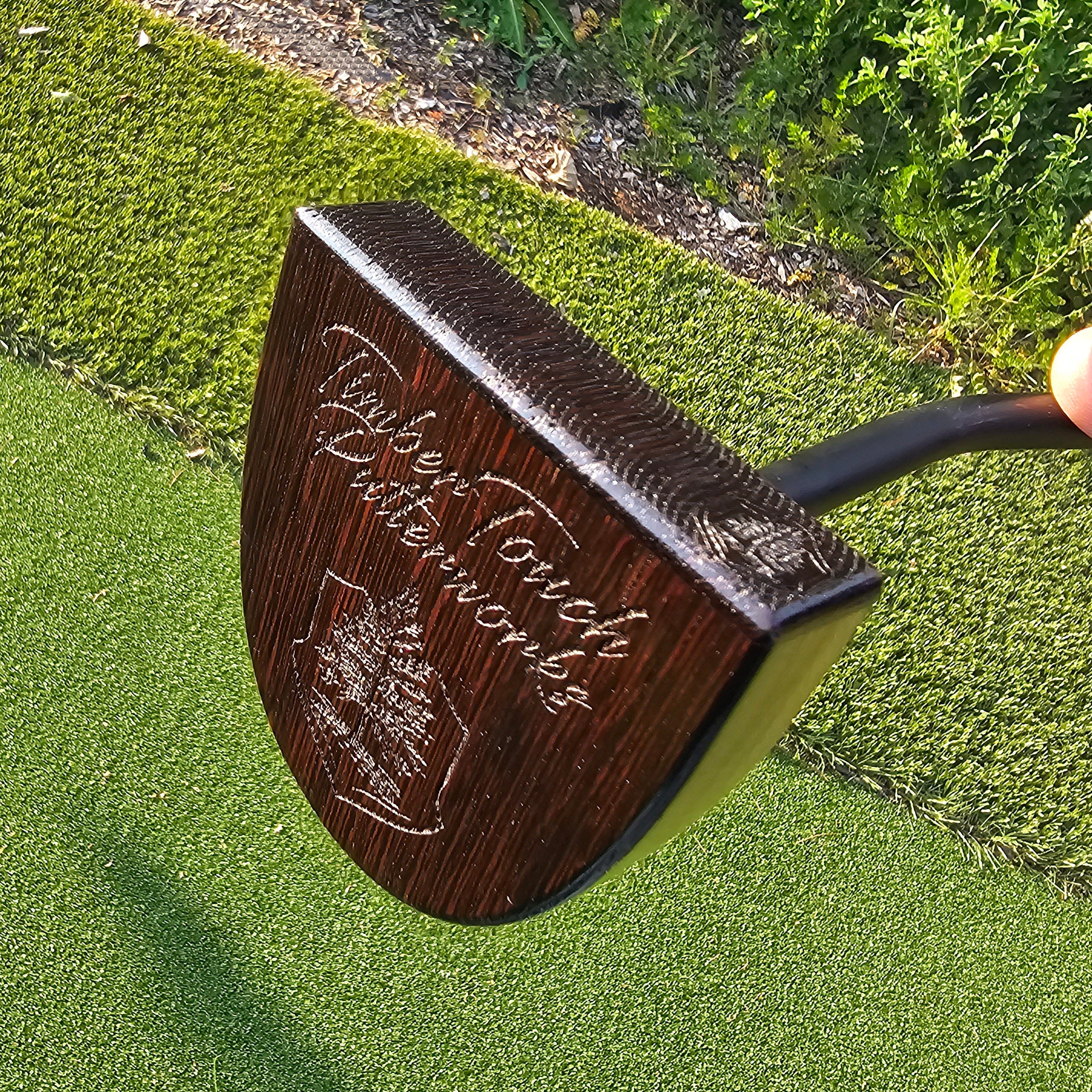 Exotic Wenge wood and walnut putter