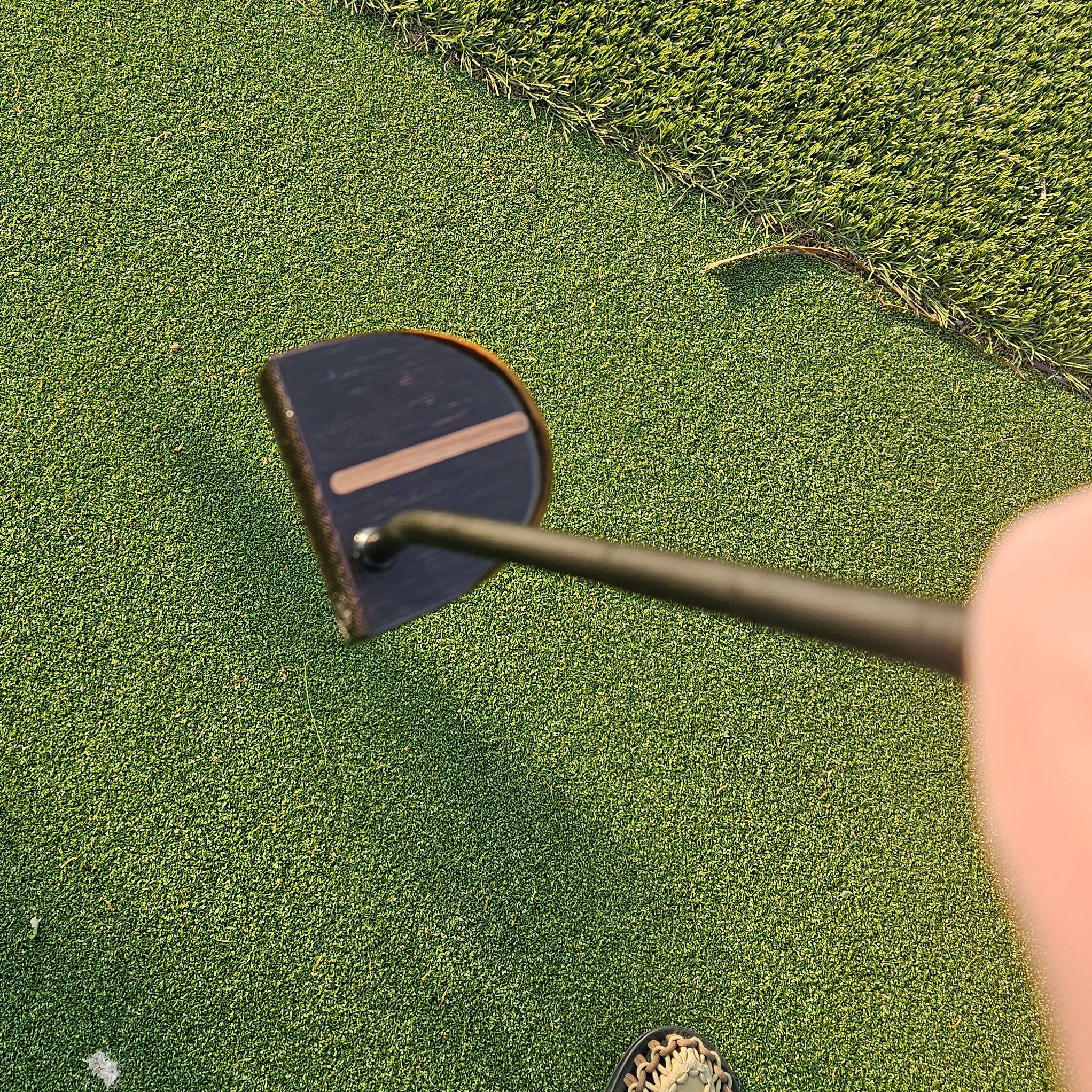 Exotic Wenge wood and walnut putter