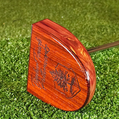Exotic Padauk wood and Red Cedar Putter LEFTY