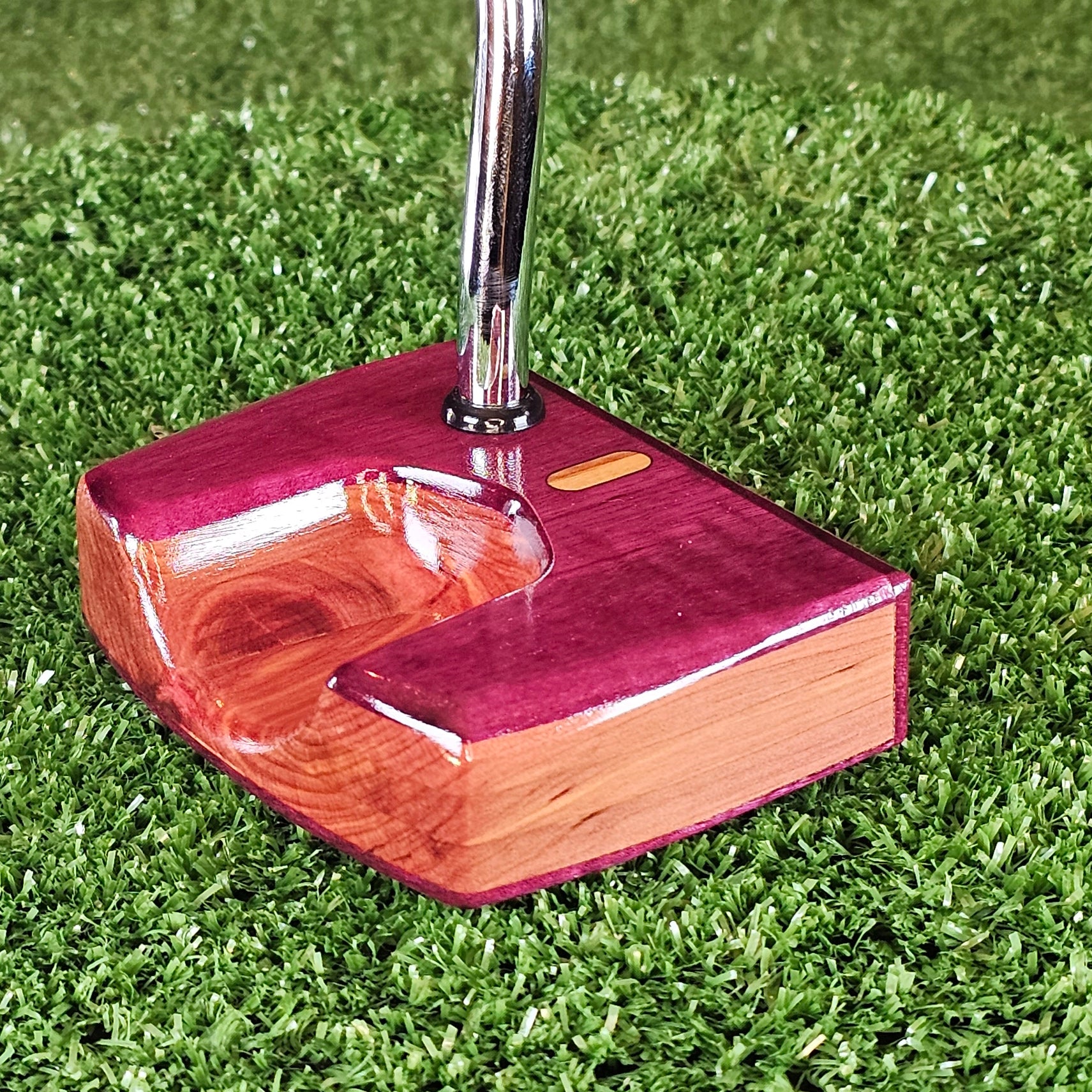 Amaranth style Purpleheart exotic wood Woodrich Regal Putter